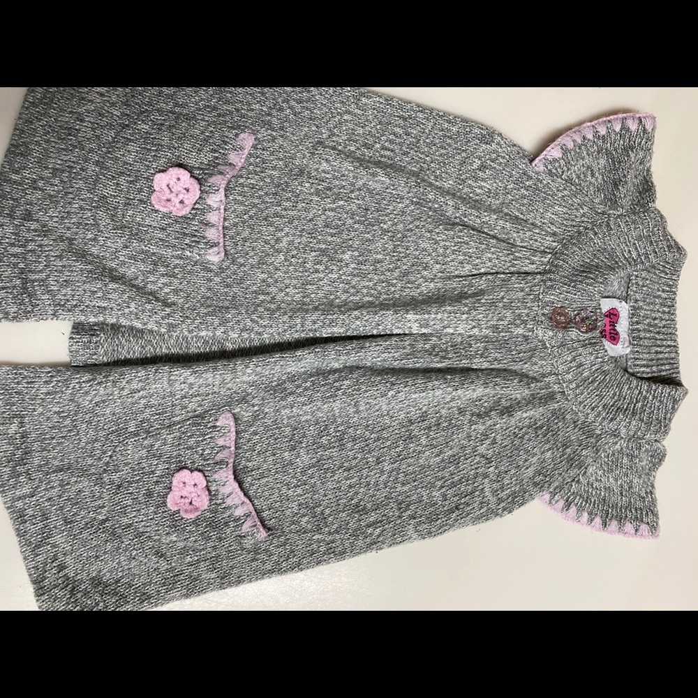 24 mo gray open cardigan